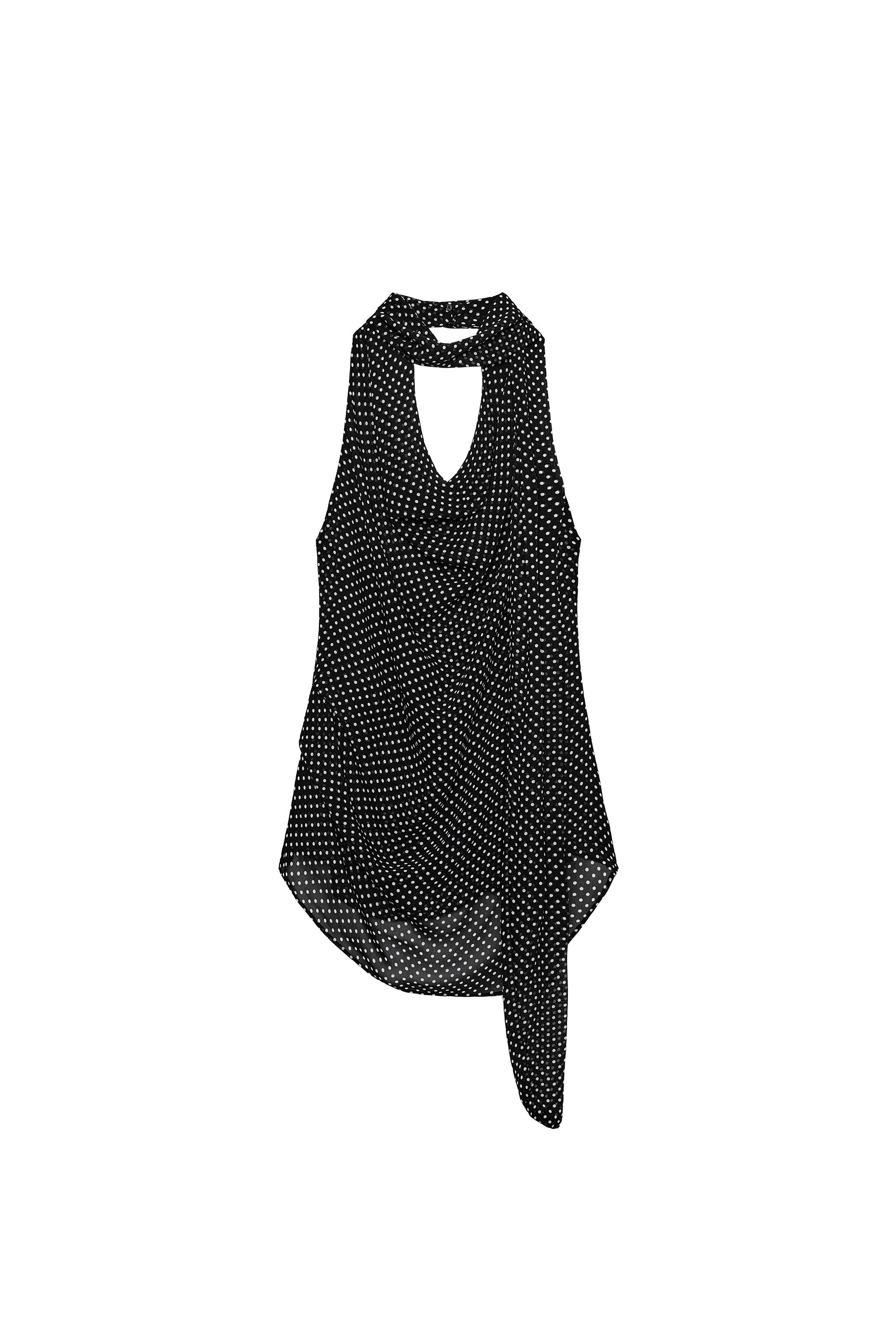 POLKA DOT HALTER TOP ZW COLLECTION